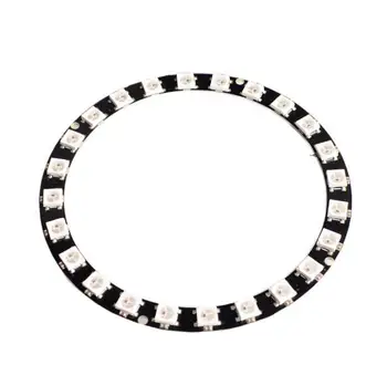 24 Bit WS2812 5050 RGB LED Intelligent full-color RGB Ring Development Board Large Ring
24 Bit WS2812 5050 RGB LED Intelligent full-color RGB Ring Development Board Large Ring