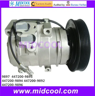 HIGH QUALITY AUTO AC COMPRESSOR 10S17C FOR 9897/447200-9893/447200-9894/447200-9892/447200-9896 
HIGH QUALITY AUTO AC COMPRESSOR 10S17C FOR 9897/447200-9893/447200-9894/447200-9892/447200-9896