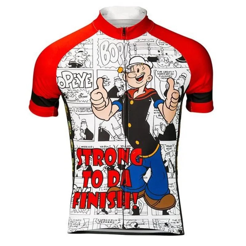 Мужские майки для велоспорта Popeye 2020 летняя одежда с короткими рукавами MTB
