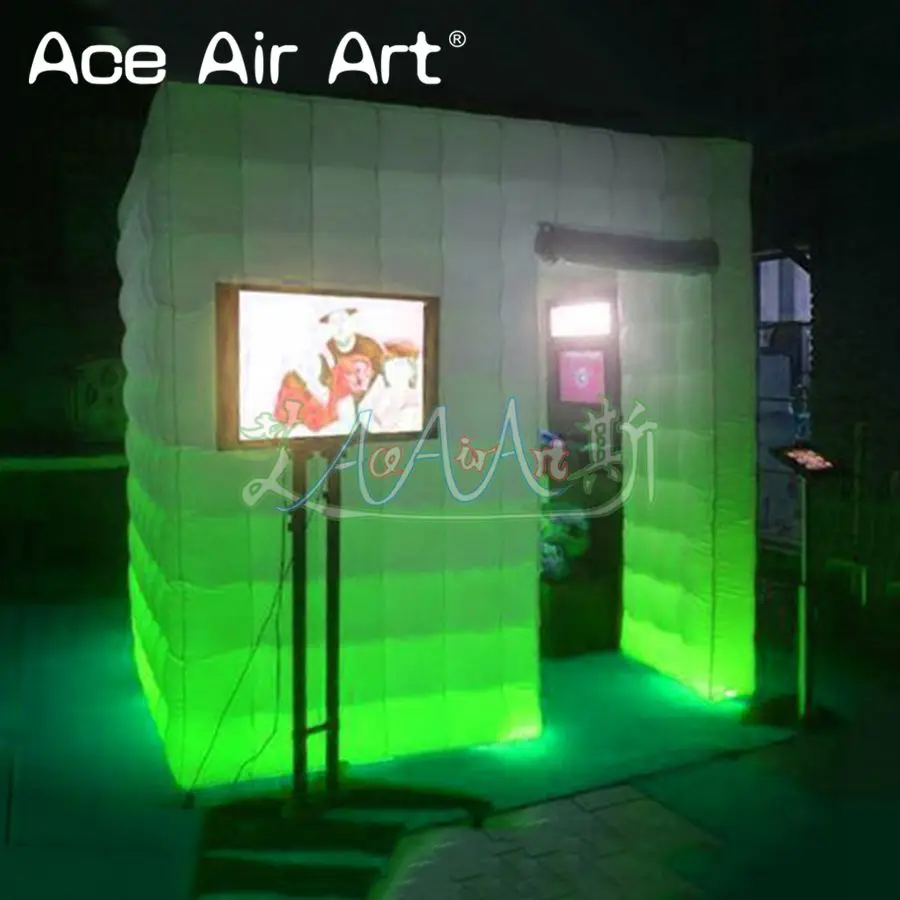 Brighter led RGB inflatable photo booth cabinet enclosure,selfie photographer kiosk with free props for festival entertainment
Brighter led RGB inflatable photo booth cabinet enclosure,selfie photographer kiosk with free props for festival entertainment