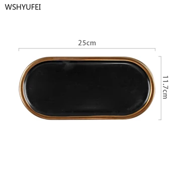 2 Pcs Direct selling Nordic marbled gold-plated ceramic oval plate home jewelry necklace earrings storage tray dessert cake tray
2 Pcs Direct selling Nordic marbled gold-plated ceramic oval plate home jewelry necklace earrings storage tray dessert cake tray