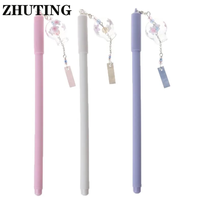 Gel Pen 0.5mm Kawaii Wind Chimes Pendant Neutral Pens For School Girls Gift Writing Office Supplies Stationery Novelty
Gel Pen 0.5mm Kawaii Wind Chimes Pendant Neutral Pens For School Girls Gift Writing Office Supplies Stationery Novelty