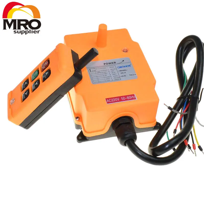 OBOHOS 6 Channels 1 Transmitter 1 Speed Control Hoist Crane Radio Remote Control System XH00010
OBOHOS 6 Channels 1 Transmitter 1 Speed Control Hoist Crane Radio Remote Control System XH00010