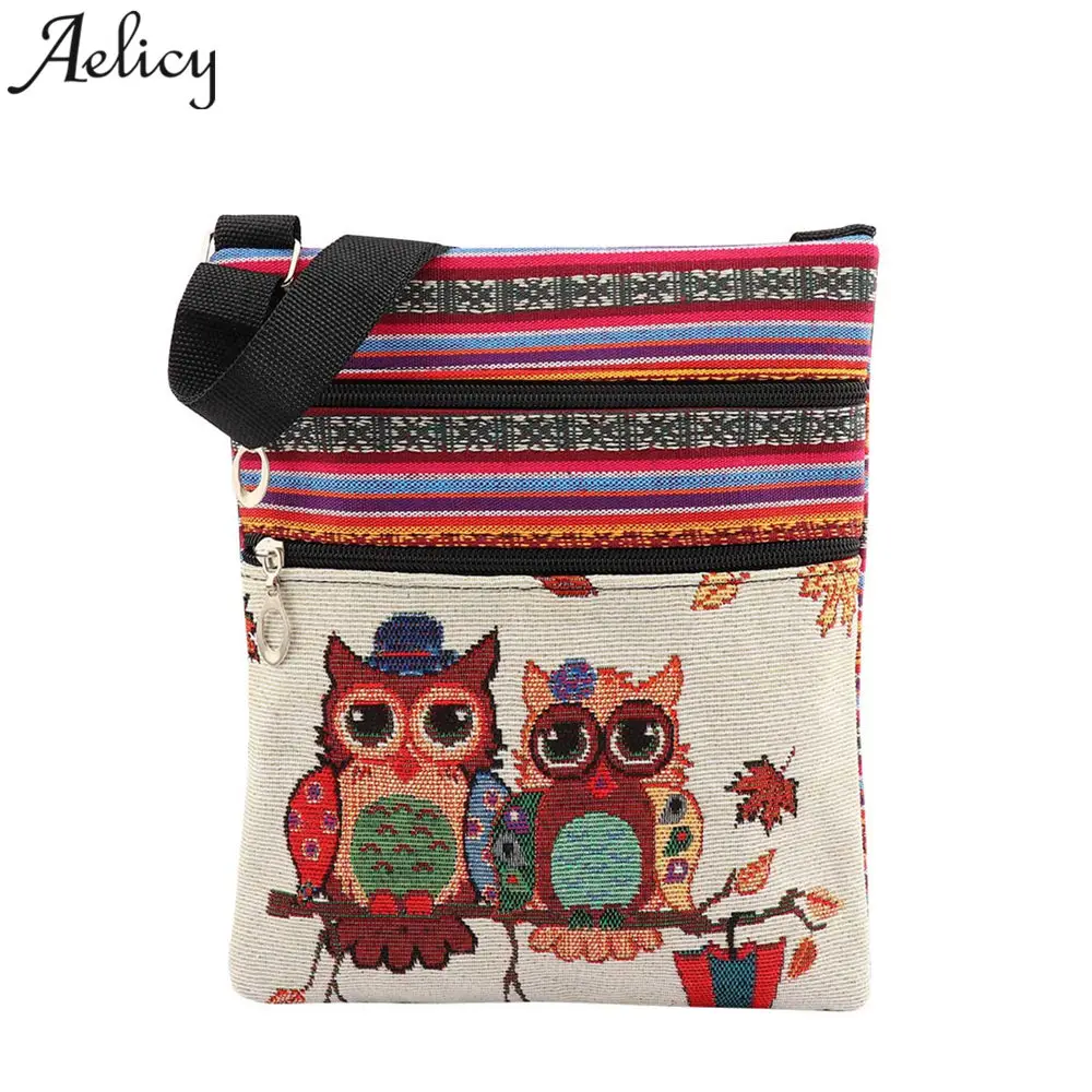 Aelicy High Quality Canvas Shoulder Bag Female Flower Embroidery Handbag For Girl National Owl Pattern Messenger Bag Women Small
Aelicy High Quality Canvas Shoulder Bag Female Flower Embroidery Handbag For Girl National Owl Pattern Messenger Bag Women Small