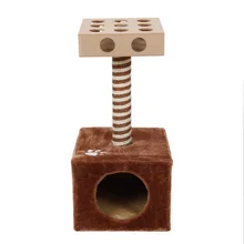 Domestic Delivery Cat Toy Scratching Wood Climbing Tree Mouse Toy Cat Jumping Toy Climbing Frame Cat Furniture Scratching Post