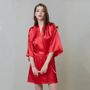 Bride Bridesmaid Wedding Robe Intimate Lingerie Letter Of "Bride" Female Kimono Gown Sleepwear Plus Size Bathrobe Nightdress
Bride Bridesmaid Wedding Robe Intimate Lingerie Letter Of "Bride" Female Kimono Gown Sleepwear Plus Size Bathrobe Nightdress