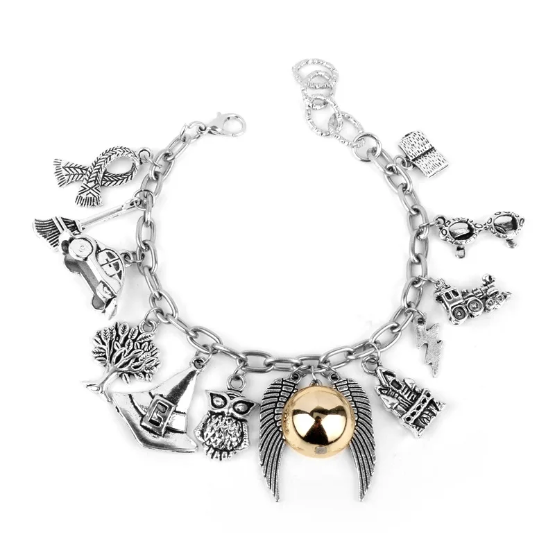 Harri Potter Gryffindor/Hogwart Time turner Horcrux Bracelets Deathly Hallows Dark Mark Sorting Hat men women Trinket wristlet
Harri Potter Gryffindor/Hogwart Time turner Horcrux Bracelets Deathly Hallows Dark Mark Sorting Hat men women Trinket wristlet