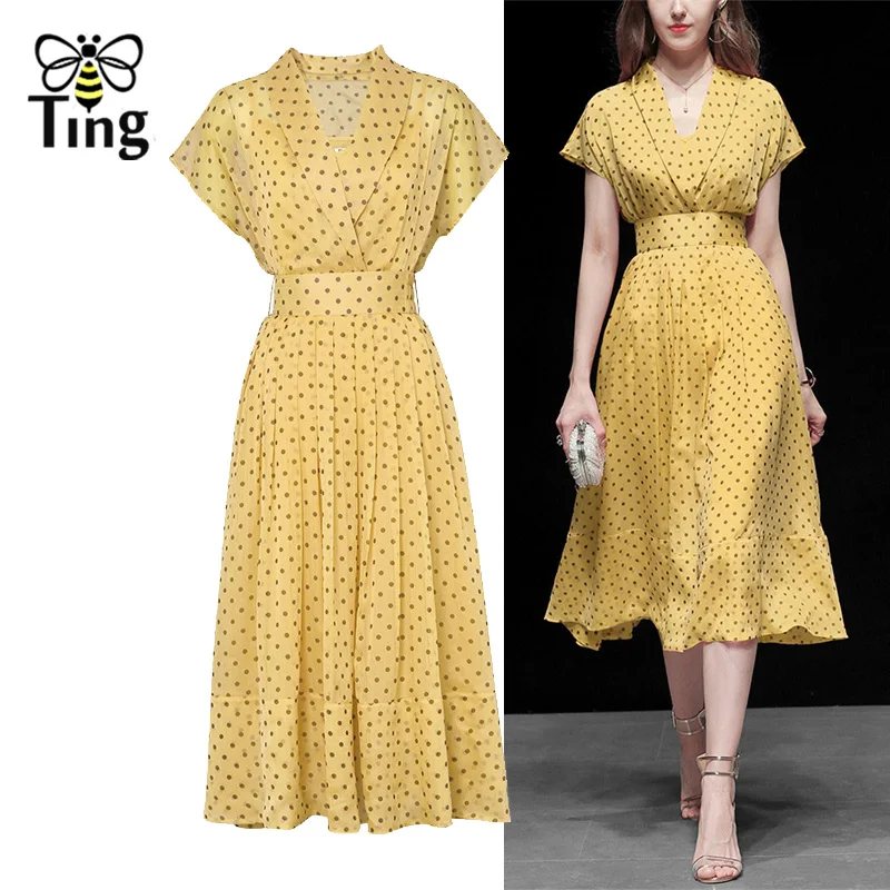 Tingfly Designer New Fashion Polka Dot Elegant Dress Women Vintage Office Lady Work Dress Knee Length High Waist Vestidos 2XL P
Tingfly Designer New Fashion Polka Dot Elegant Dress Women Vintage Office Lady Work Dress Knee Length High Waist Vestidos 2XL P