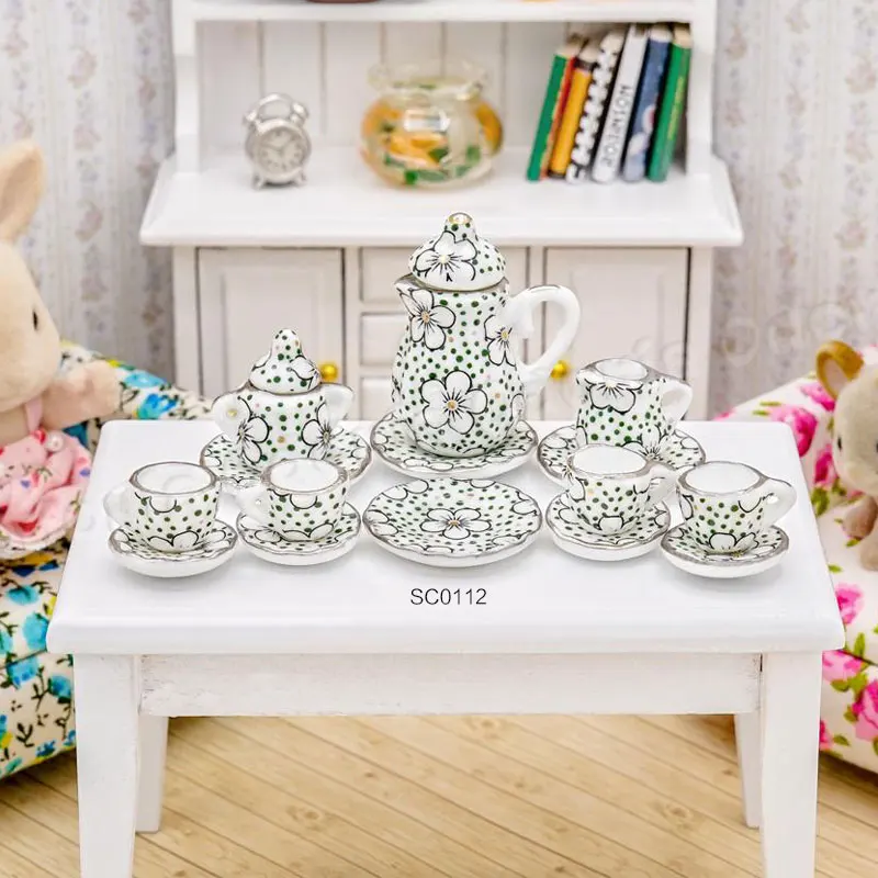 19 Patterns 1:12 Miniature 15pcs Porcelain Tea Cup Set Chintz Flower Tableware Kitchen Dollhouse
19 Patterns 1:12 Miniature 15pcs Porcelain Tea Cup Set Chintz Flower Tableware Kitchen Dollhouse