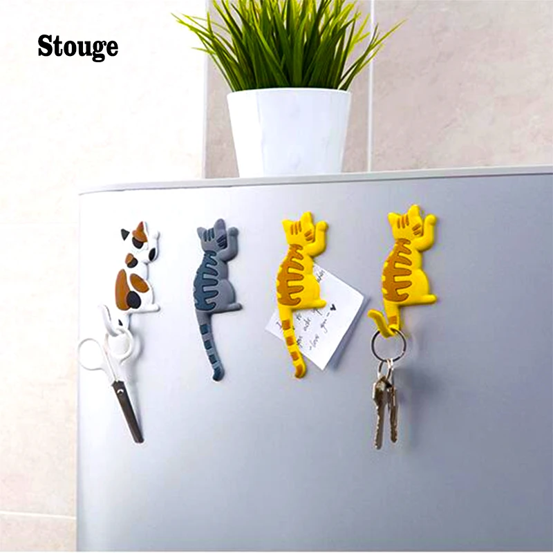 Stouge Multifunctional Strong Magnetic Hook Lovely Cartoon Cat Sucker Kitchen Refrigerator Microwave Oven Magnet Hook 3 colors
Stouge Multifunctional Strong Magnetic Hook Lovely Cartoon Cat Sucker Kitchen Refrigerator Microwave Oven Magnet Hook 3 colors