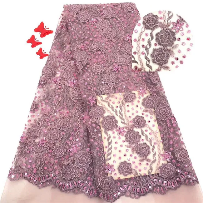 Latest Nigerian Lace Fabric Sequin Embroidery Lace, Nigerian Onion Lace Fabrics, African Lace Fabric 2019 With Flower F6 
Latest Nigerian Lace Fabric Sequin Embroidery Lace, Nigerian Onion Lace Fabrics, African Lace Fabric 2019 With Flower F6