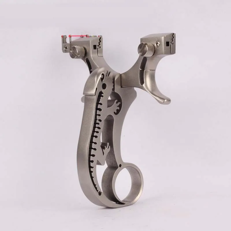 Hunting Slingshot Catapult Stainless Steel lizard with Aim Outdoor Shooting Handheld Slingshots with Rubber Band New 2018
Hunting Slingshot Catapult Stainless Steel lizard with Aim Outdoor Shooting Handheld Slingshots with Rubber Band New 2018
