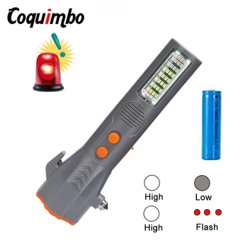 Multi-function Flashlight USB Safe Escape Torch LED Flashlight With Magnet Seat Belt Cutter Glass Window Breaker Warning Sound
Multi-function Flashlight USB Safe Escape Torch LED Flashlight With Magnet Seat Belt Cutter Glass Window Breaker Warning Sound