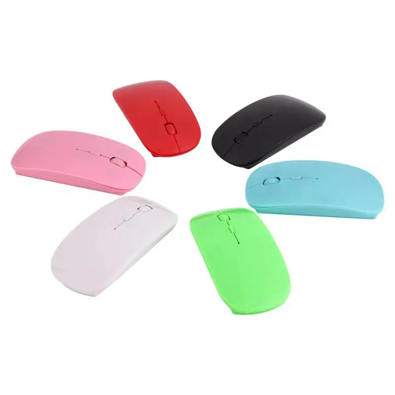 Colorful Ultra Thin USB Optical Wireless Mouse 2.4G Receiver Super Slim Cordless Computer PC Laptop Desktop Mouses | Компьютеры и офис