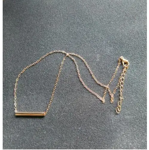 Фото N280 2018 простое модное ожерелье с элементами аксессуары из медной трубки женское