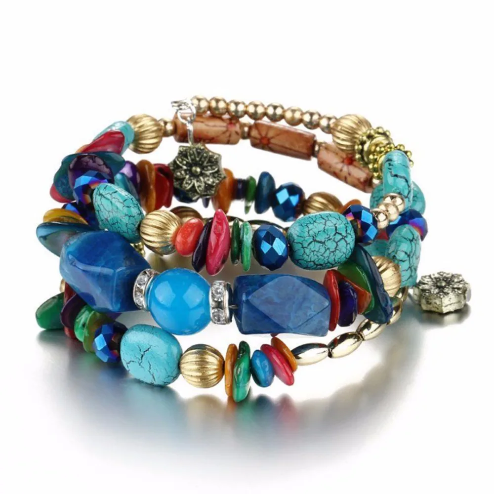 Fashion Bracelets Bangles For Women Bohemian Multilayer Beads Natural Stone Bracelet Shellhard Ethnic Jewlery Accessories femme
Fashion Bracelets Bangles For Women Bohemian Multilayer Beads Natural Stone Bracelet Shellhard Ethnic Jewlery Accessories femme