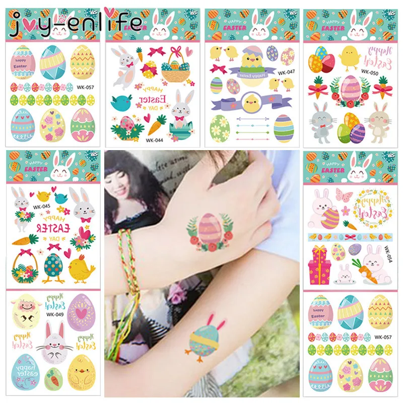 5pcs Easter Decoration Cartoon Rabbit Eggs Tattoo For Kid Cute Fake Taty Children Body Art Waterproof Temporary Tattoo Sticker
5pcs Easter Decoration Cartoon Rabbit Eggs Tattoo For Kid Cute Fake Taty Children Body Art Waterproof Temporary Tattoo Sticker
