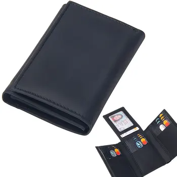 New Genuine Leather Trifold Black Wallet Men Multifunction Solid Credit Card Holder Purse Men's Short Purse Business Mini Clutch
New Genuine Leather Trifold Black Wallet Men Multifunction Solid Credit Card Holder Purse Men's Short Purse Business Mini Clutch