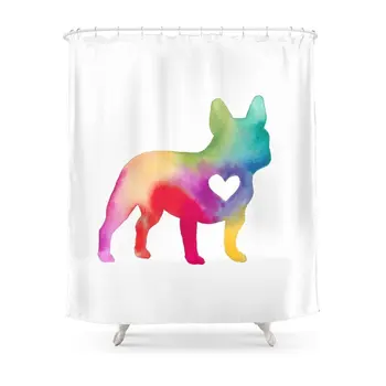 French Bulldog Love Shower Curtain Set Waterproof Polyester Fabric Bath Curtain For Bathroom With Non-slip Floor Mat
French Bulldog Love Shower Curtain Set Waterproof Polyester Fabric Bath Curtain For Bathroom With Non-slip Floor Mat