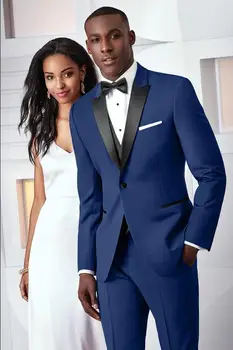 Custom Made Slim Fit Wedding SuitS For Men Groom Tuxedo Royal Blue Men Suits Groom Wear 3 Piece Suits (Jacket+Pants+Vest)
Custom Made Slim Fit Wedding SuitS For Men Groom Tuxedo Royal Blue Men Suits Groom Wear 3 Piece Suits (Jacket+Pants+Vest)