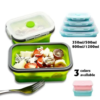 4Pcs Silicone Collapsible Lunch Box Food Storage Container Portable Picnic Health Reuse Green Camping Rectangle Outdoor Box
4Pcs Silicone Collapsible Lunch Box Food Storage Container Portable Picnic Health Reuse Green Camping Rectangle Outdoor Box