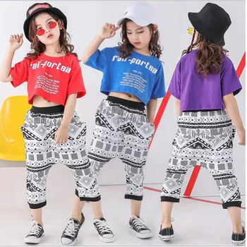 Kids Casual T Shirt Top Sport wear Jogger Pants Hip Hop Clothing Outfits Girls Dance Stage Costume Ballroom Dancing Street wear
Kids Casual T Shirt Top Sport wear Jogger Pants Hip Hop Clothing Outfits Girls Dance Stage Costume Ballroom Dancing Street wear