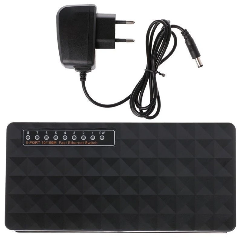 1Pcs 5V 8-Ports RJ-45 10/100Mbps Ethernet Network Switch Gigabit Ethernet Network Switch Internet Hub for TV Computer Games
1Pcs 5V 8-Ports RJ-45 10/100Mbps Ethernet Network Switch Gigabit Ethernet Network Switch Internet Hub for TV Computer Games