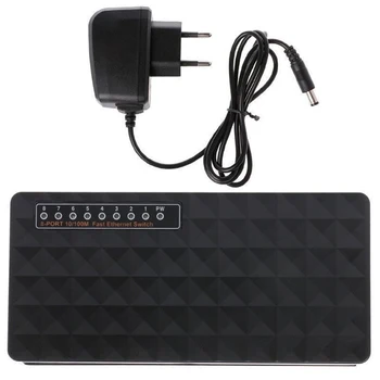 1Pcs 5V 8-Ports RJ-45 10/100Mbps Ethernet Network Switch Gigabit Ethernet Network Switch Internet Hub for TV Computer Games
1Pcs 5V 8-Ports RJ-45 10/100Mbps Ethernet Network Switch Gigabit Ethernet Network Switch Internet Hub for TV Computer Games