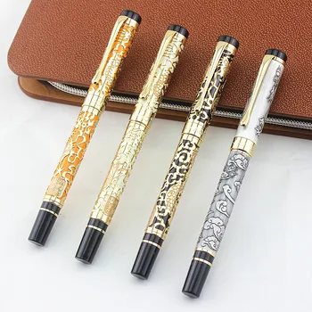 JINHAO 5000 Golden 0.5 Nib Fountain Pen Dragon Embossed school office stationery writing pen Hot 
JINHAO 5000 Golden 0.5 Nib Fountain Pen Dragon Embossed school office stationery writing pen Hot