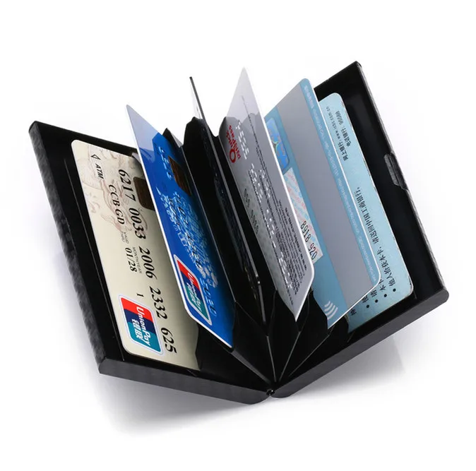 BISI GORO 2019 New Name Holder Carbon Fiber Credit Card Holders Wallet Wallet Metal Plastic Document Organizer For Travel
BISI GORO 2019 New Name Holder Carbon Fiber Credit Card Holders Wallet Wallet Metal Plastic Document Organizer For Travel