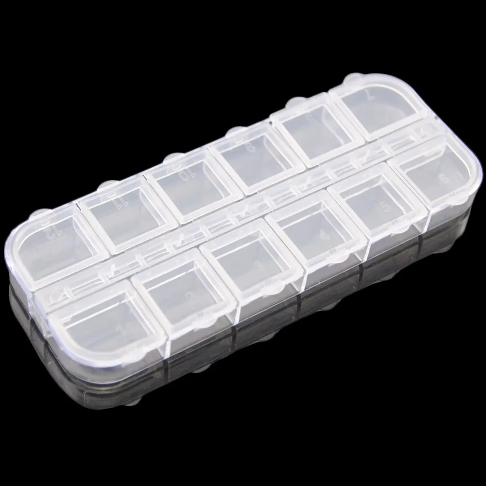 12Cells Empty Nail Art Decoration Storage Case Box Nail Glitter Rhinestone Crystal Beads Accessories Container Nail Tool Clear
12Cells Empty Nail Art Decoration Storage Case Box Nail Glitter Rhinestone Crystal Beads Accessories Container Nail Tool Clear