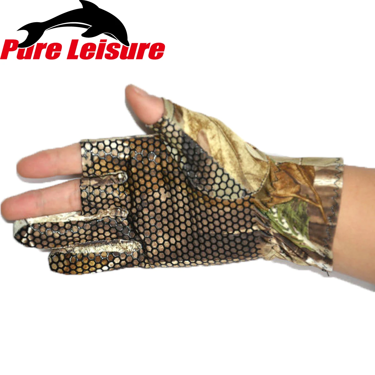 PureLeisure солнцезащитные перчатки для рыбалки Guantes Pesca Mosca Gants камуфляжные охотничьи