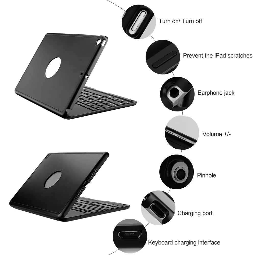 Wireless 3.0 Bluetooth keyboard Black 6