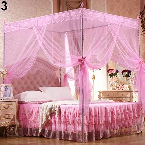 Princess Lace Canopy Mosquito Net Four Corner Post Bug Insect Repeller No Frame Full Queen King Size Bed Mosquito 180cm x 200cm
Princess Lace Canopy Mosquito Net Four Corner Post Bug Insect Repeller No Frame Full Queen King Size Bed Mosquito 180cm x 200cm