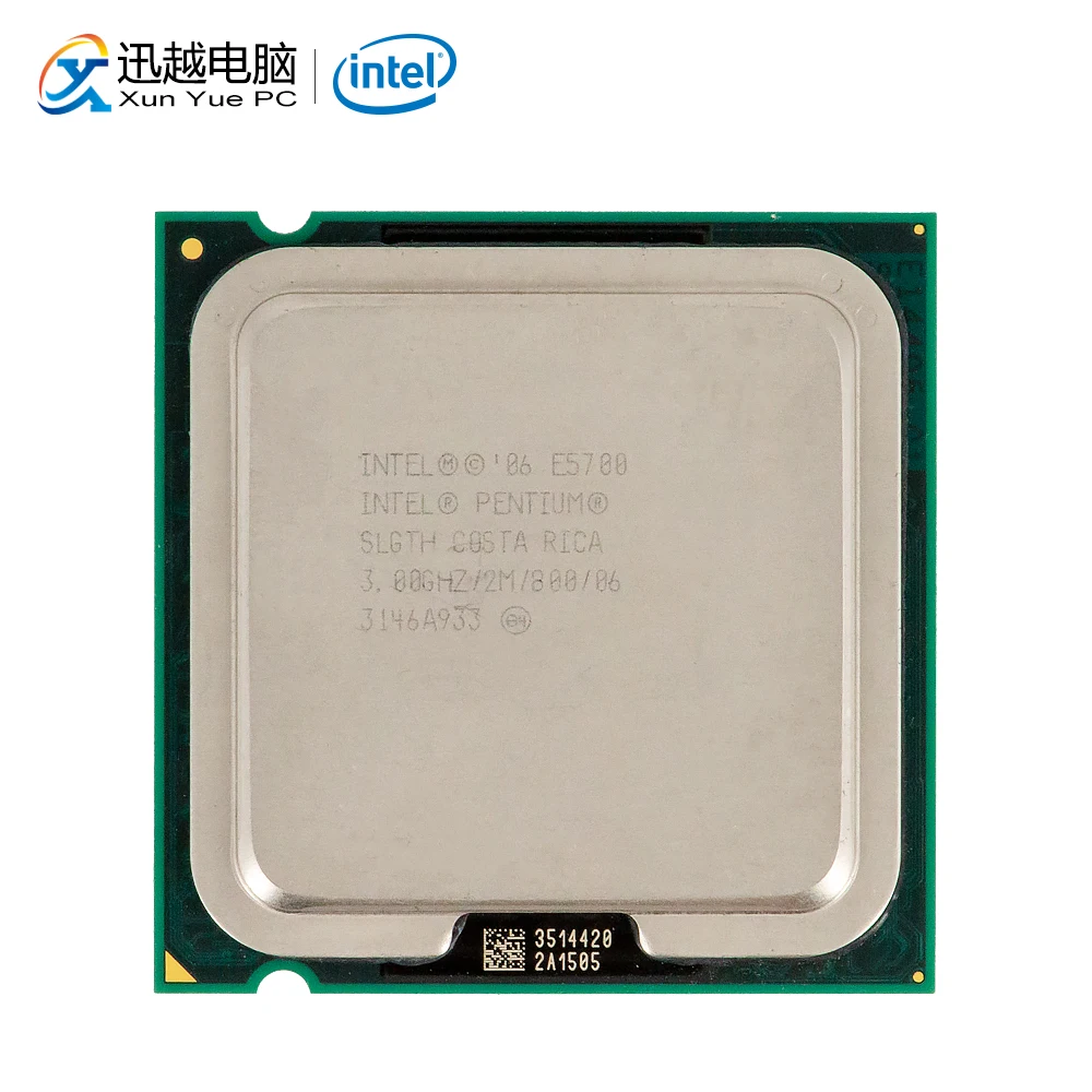 

Intel Pentium Dual-Core E5700 Desktop Processor 3.0 GHz 2MB Cache FSB 800MHz LGA 775 5700 Used CPU