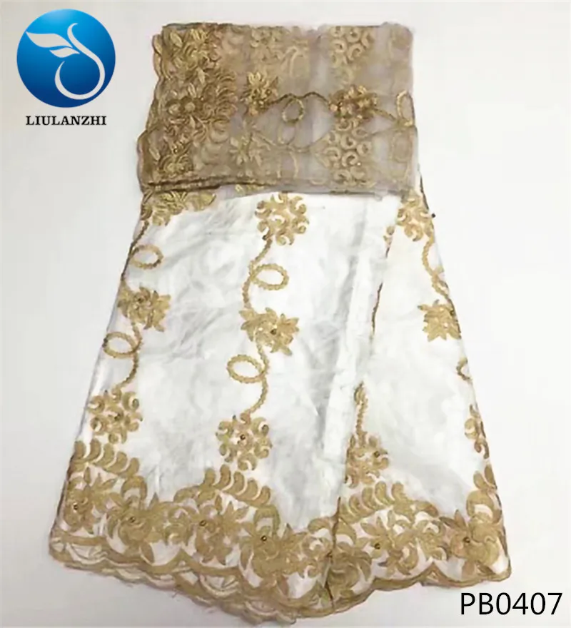 LIULANZHI white african tissu cotton bazin fabric riche getzner brode getzner riche fabric with 2yards net lace for wedding PB04
LIULANZHI white african tissu cotton bazin fabric riche getzner brode getzner riche fabric with 2yards net lace for wedding PB04