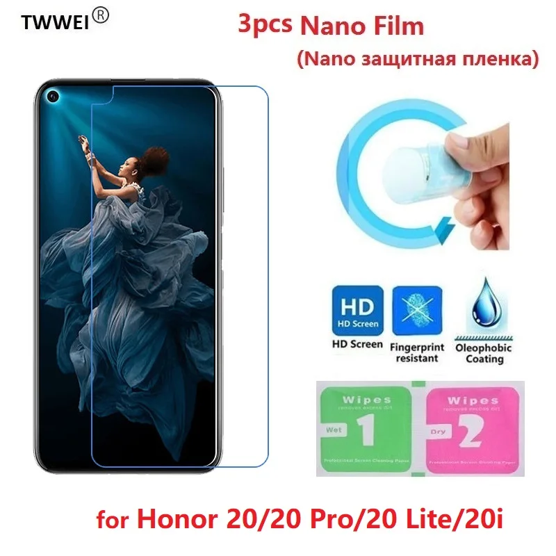 3pcs Honor 20 Pro Lite Screen Protector Protective Film for Huawei 20i Foil (Not Glass) | Мобильные телефоны и аксессуары