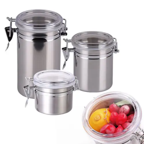 Newest Arrivals faroot Stainless Steel Airtight Sealed Canister Coffee Flour Sugar Container Holder Can Storage Bottles Jars
Newest Arrivals faroot Stainless Steel Airtight Sealed Canister Coffee Flour Sugar Container Holder Can Storage Bottles Jars