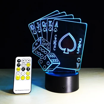 Remote 3D Illusion Poker Cards Touch Control LED Desk Table Night Light 7 Color Mood Touch Lamp Kid Family Friend Holiday Gift
Remote 3D Illusion Poker Cards Touch Control LED Desk Table Night Light 7 Color Mood Touch Lamp Kid Family Friend Holiday Gift