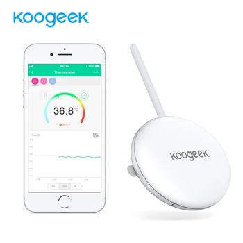 Koogeek Wearable Smart Baby Thermometer Professional Wireless 4.0 Monitoring without Disturbing Baby 10 Adhesive Patche Included
Koogeek Wearable Smart Baby Thermometer Professional Wireless 4.0 Monitoring without Disturbing Baby 10 Adhesive Patche Included