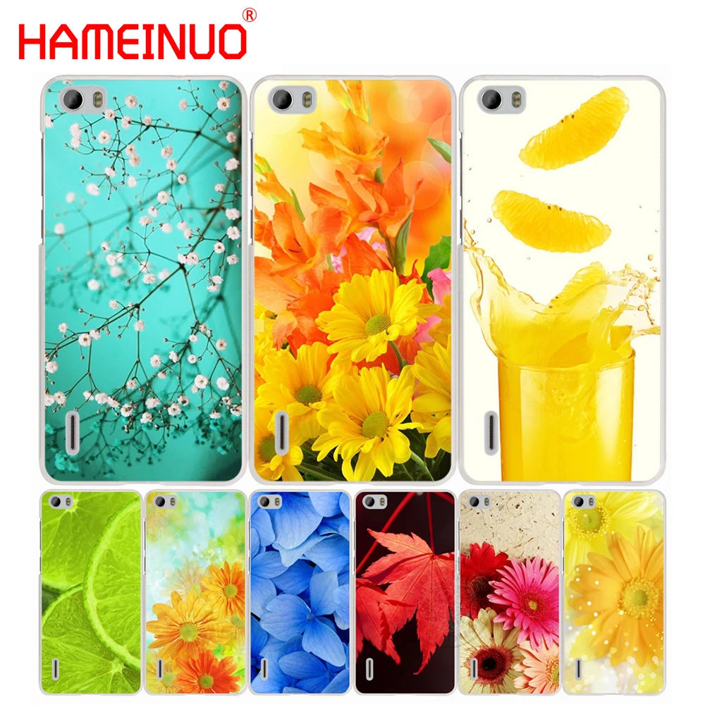 HAMEINUO Тонкий чехол для сотового телефона с рисунком цветов huawei honor 3C 4A 4X 4C 5X 6 7 8 Y3 Y5 Y6