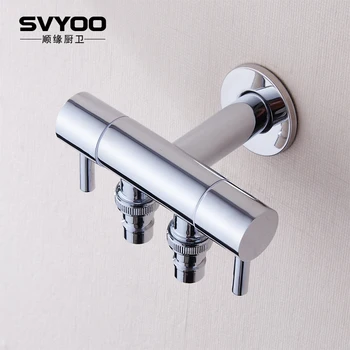 Thick Double Washing Machine Faucet Household Bathroom Faucet Three-way Angle Valve One Into Two Out The Mop Pool All Copper
Thick Double Washing Machine Faucet Household Bathroom Faucet Three-way Angle Valve One Into Two Out The Mop Pool All Copper
