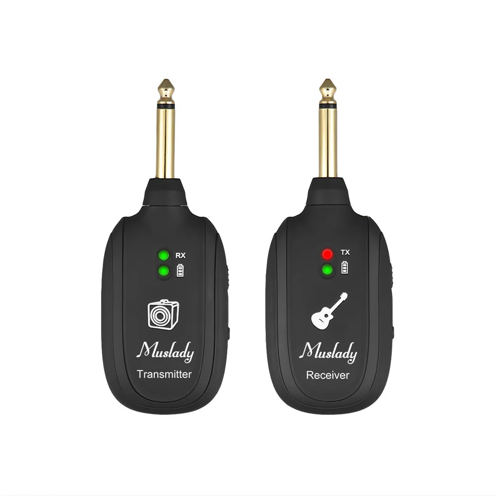 High Quality UHF Guitar Wireless System Transmitter Receiver Built-in Rechargeable Lithium Battery Max. 50M Transmission Range
High Quality UHF Guitar Wireless System Transmitter Receiver Built-in Rechargeable Lithium Battery Max. 50M Transmission Range