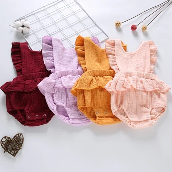 Summer Baby Girl Cotton Linen Backless Design Jumpsuit Flare Sleeve Romper Infant Casual Romper Outfits
Summer Baby Girl Cotton Linen Backless Design Jumpsuit Flare Sleeve Romper Infant Casual Romper Outfits