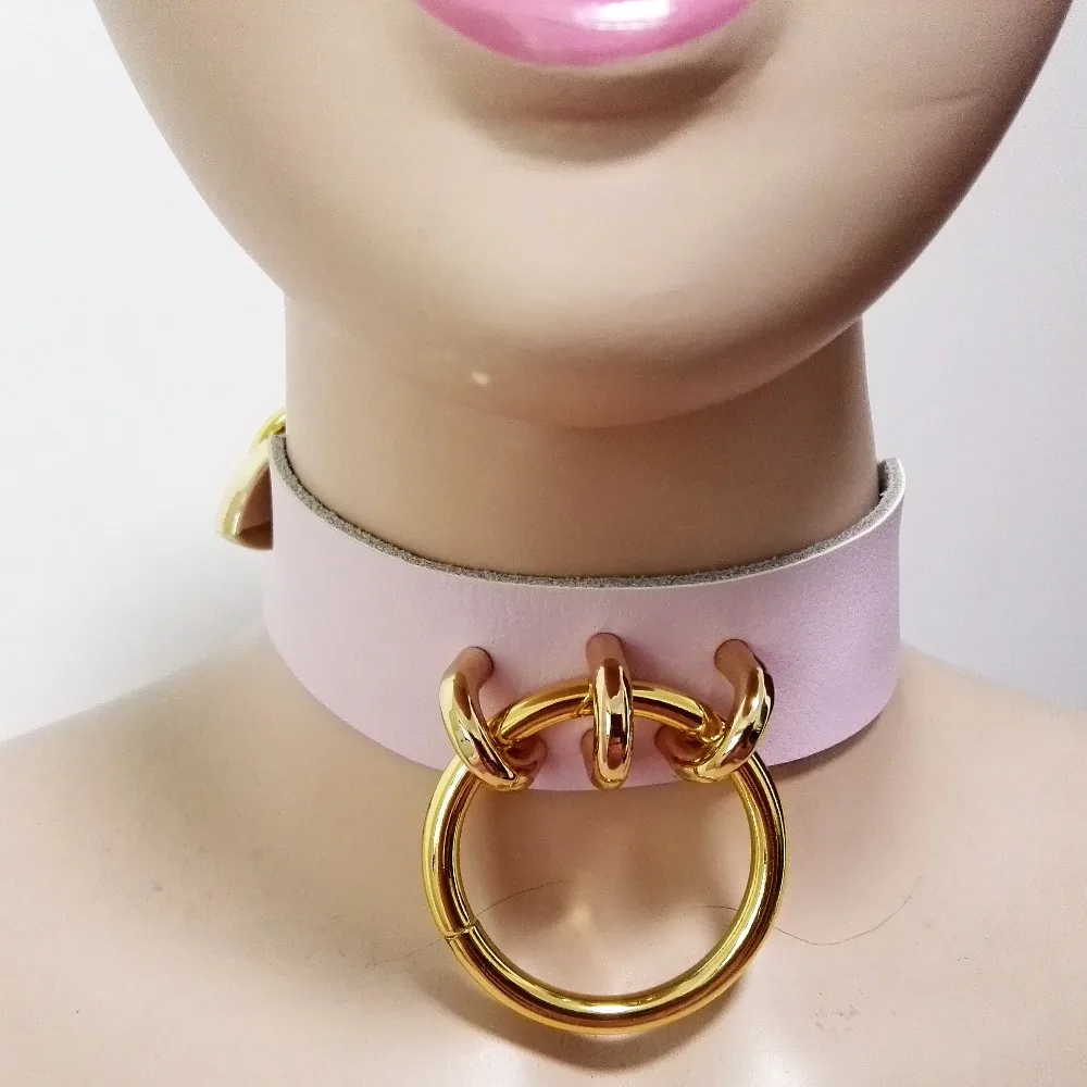 Harajuku 100%Handmade Sexy O-Round Collar Punk Rock Gothic Choker Necklace belt torques-Gold-color Pink color free shipping
Harajuku 100%Handmade Sexy O-Round Collar Punk Rock Gothic Choker Necklace belt torques-Gold-color Pink color free shipping