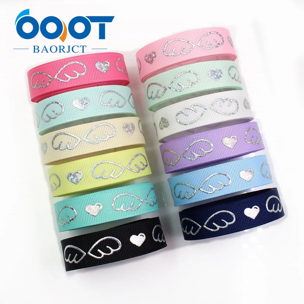 I-19326-729 5/8'' 16mm high quality Angel wing laser silver Printed grosgrain ribbon,Gradient pattern laser silver DIY bow
I-19326-729 5/8'' 16mm high quality Angel wing laser silver Printed grosgrain ribbon,Gradient pattern laser silver DIY bow