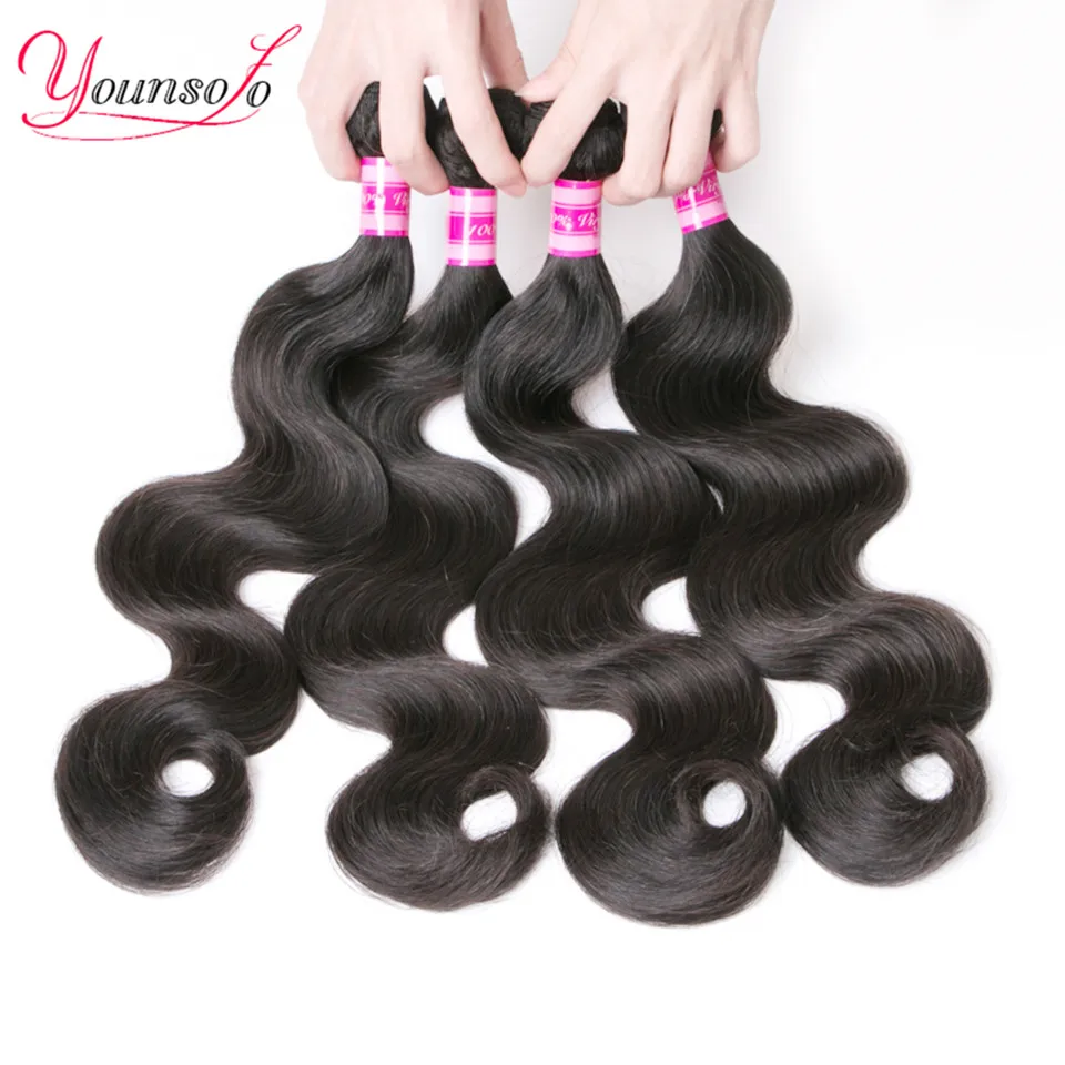 Younsolo Body Wave Bundles With Closure Brazilian Hair Weave Bundles With Closure 100% Human Hair Bundles With Closure Remy Hair
Younsolo Body Wave Bundles With Closure Brazilian Hair Weave Bundles With Closure 100% Human Hair Bundles With Closure Remy Hair