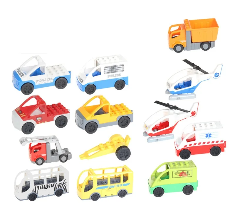 duplo bus car Helicopter mini figures model building block set compatible duplo train kid education original toys
duplo bus car Helicopter mini figures model building block set compatible duplo train kid education original toys