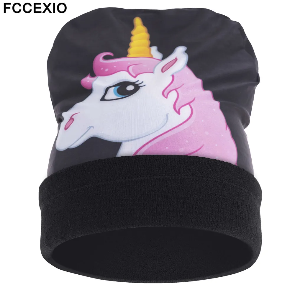FCCEXIO 2019 New Style Autumn and Winter 3D Printed Pink Unicorn Women Hat Warm Colorful Nice Knitted Beanies Hat For Best Gift
FCCEXIO 2019 New Style Autumn and Winter 3D Printed Pink Unicorn Women Hat Warm Colorful Nice Knitted Beanies Hat For Best Gift