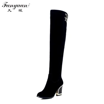 2017 New Arrival Sexy Square High Heel Round Toe Solid Over The Knee High Zip Boots Women Winter Boots
2017 New Arrival Sexy Square High Heel Round Toe Solid Over The Knee High Zip Boots Women Winter Boots